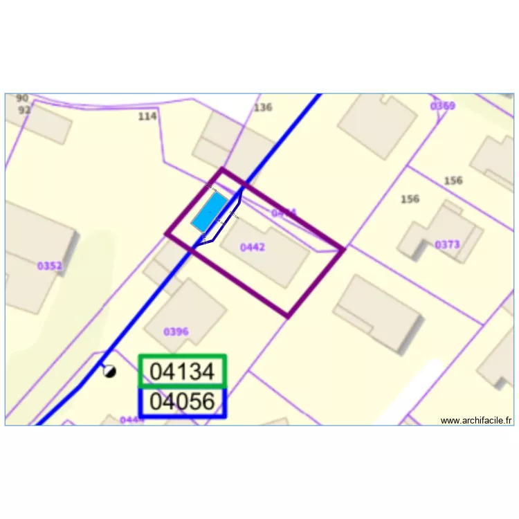 Piscine SEDJAI Bouc. Plan de 