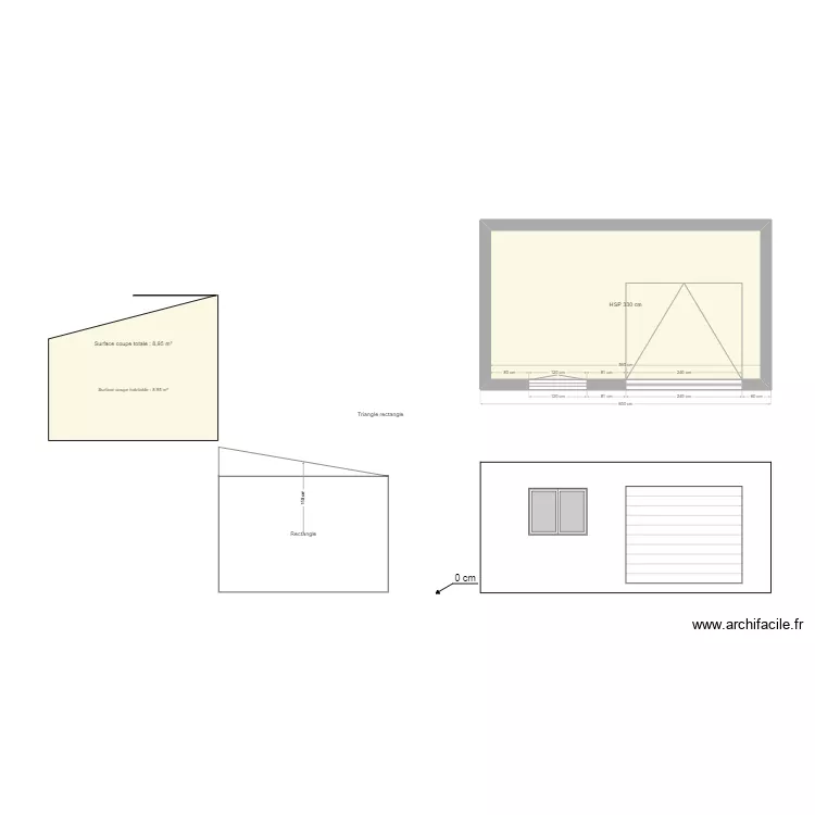 Garage &agrave; v&eacute;lo2. Plan de 