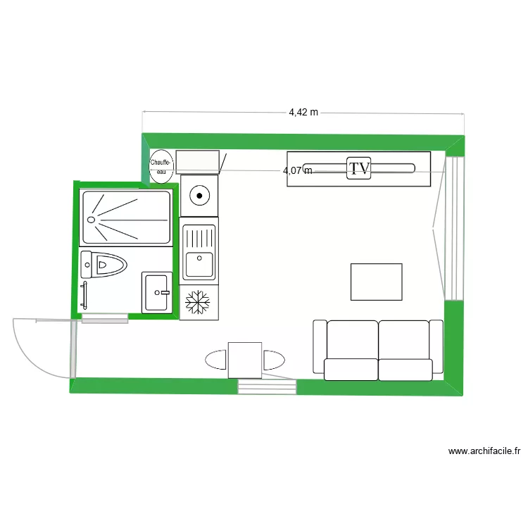 STUDIO. Plan de STUDIO. Plan de