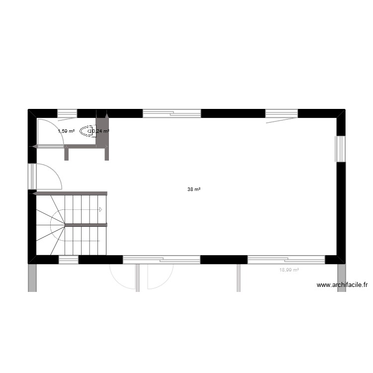 mch. Plan de 0 pièce et 0 m2