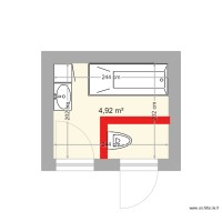 salle de bains avec creation wc