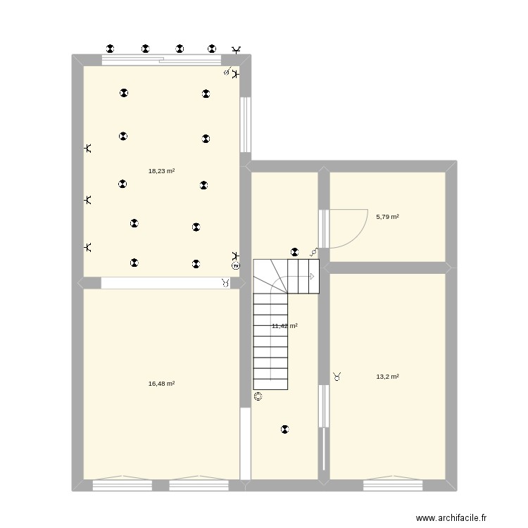 maison 62200. Plan de 5 pièces et 65 m2