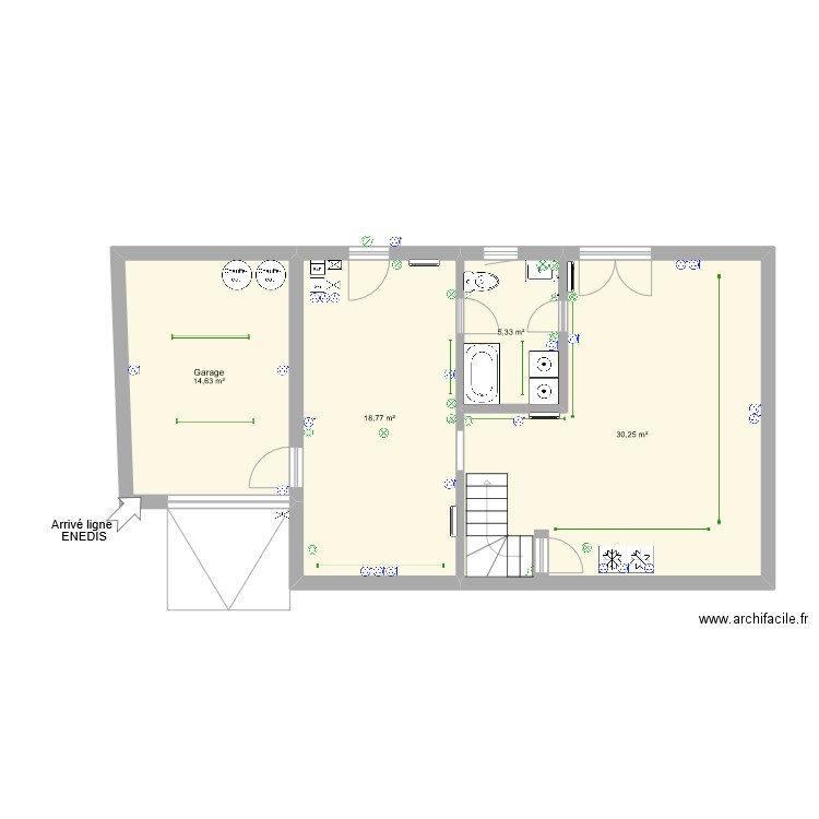 Maison Vaux sur mer SS + électrisite. Plan de 0 pièce et 0 m2
