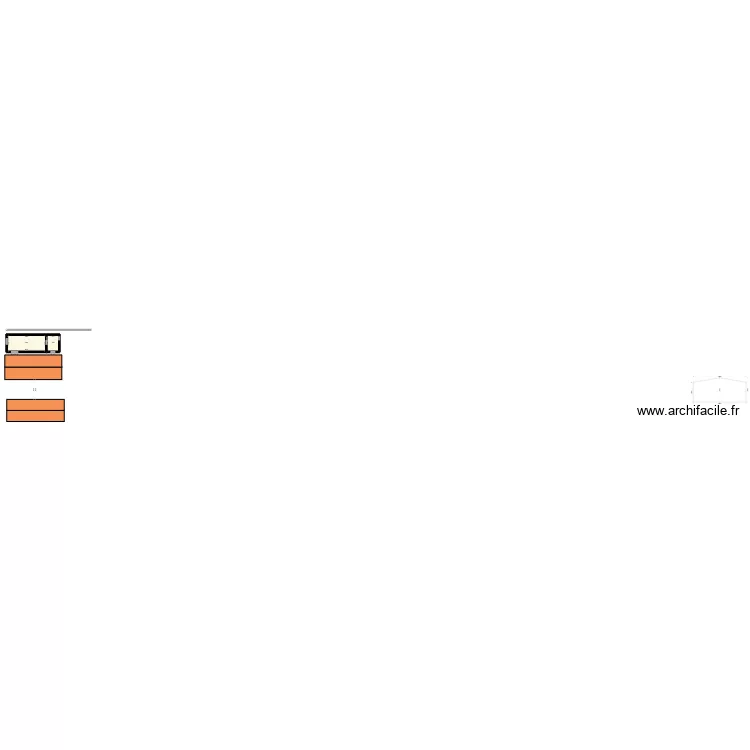 facade avant atelier. Plan de facade avant atelier. Plan de
