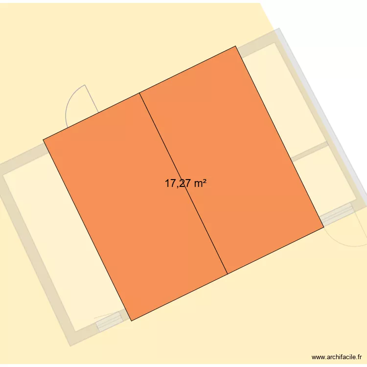 Original. Plan de 2  et 46 m²