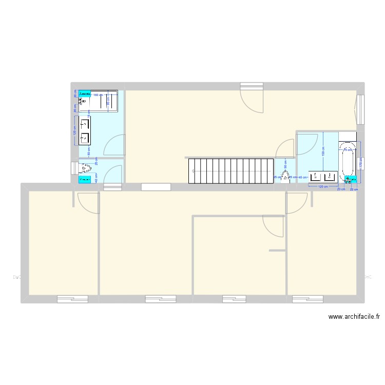 GARAVAN - Plomberie v1.1. Plan de 16 pièces et 197 m2