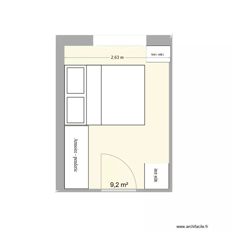 Plan CH2. Plan de 1 et 9 m² Plan CH2. Plan de 1 et 9 m²