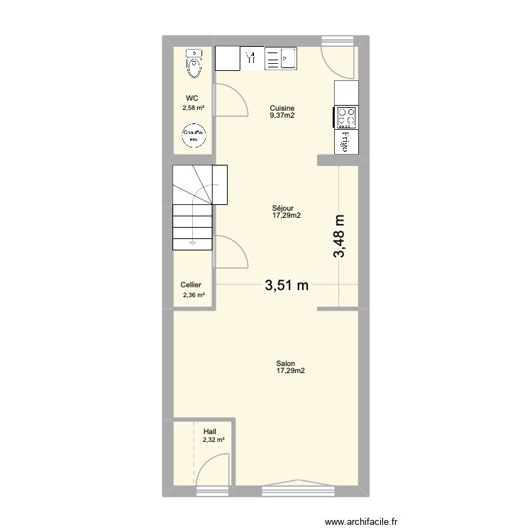 MArquette. Plan de 0 pièce et 0 m2