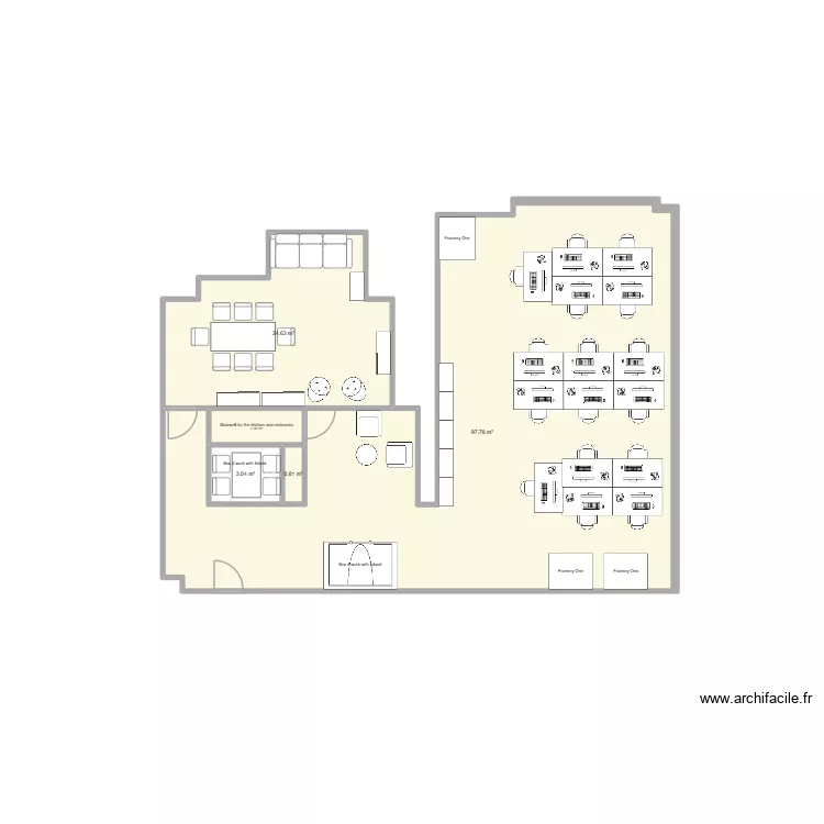 LHH - Argand 2 (3). Plan de 5  et 129 m²