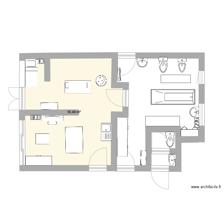 Travail . Plan de 0 pièce et 0 m2