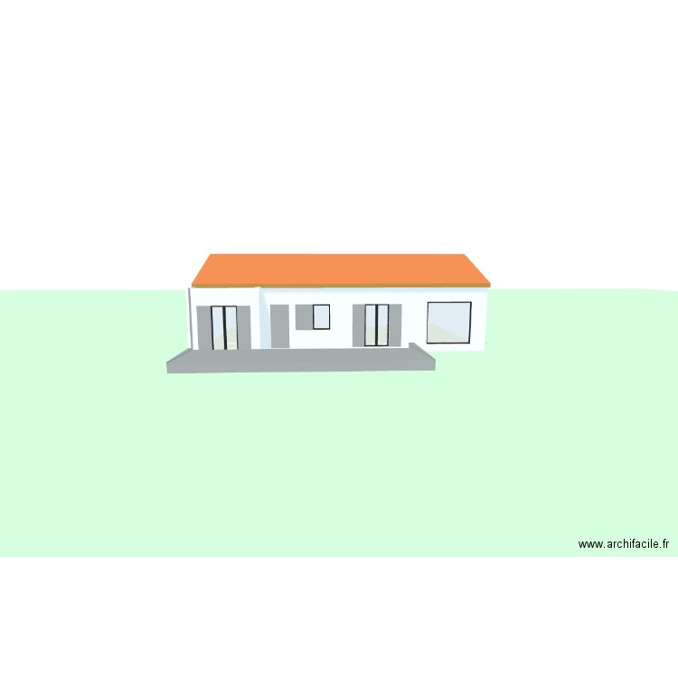 facade maison. Plan de 1 pièce et 114 m2