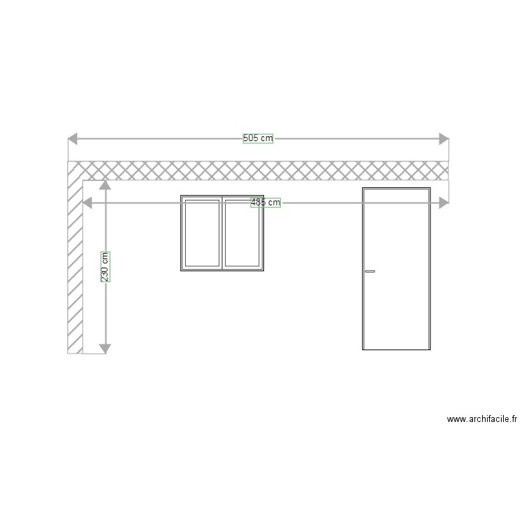 Façade cabanon cote terrasse. Plan de 0 pièce et 0 m2