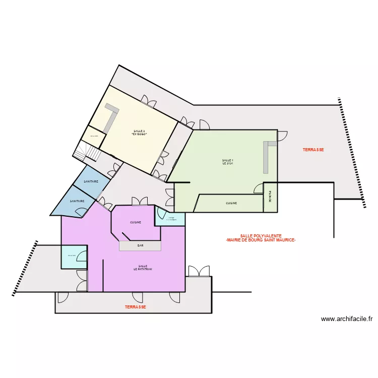 FDP EVAC DECEMBRE. Plan de 13 pièces et 263 m² FDP EVAC DECEMBRE. Plan de 13 pièces et 263 m²