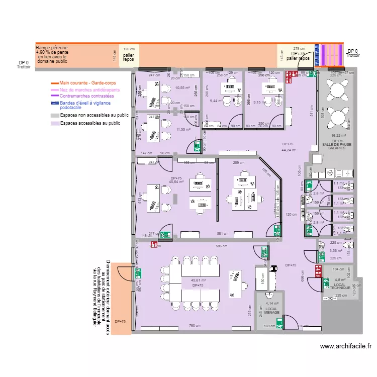 WIMOOV CHAMBÉRY APRÈS AMÉNAGEMENTS. Plan de WIMOOV CHAMBÉRY APRÈS AMÉNAGEMENTS. Plan de