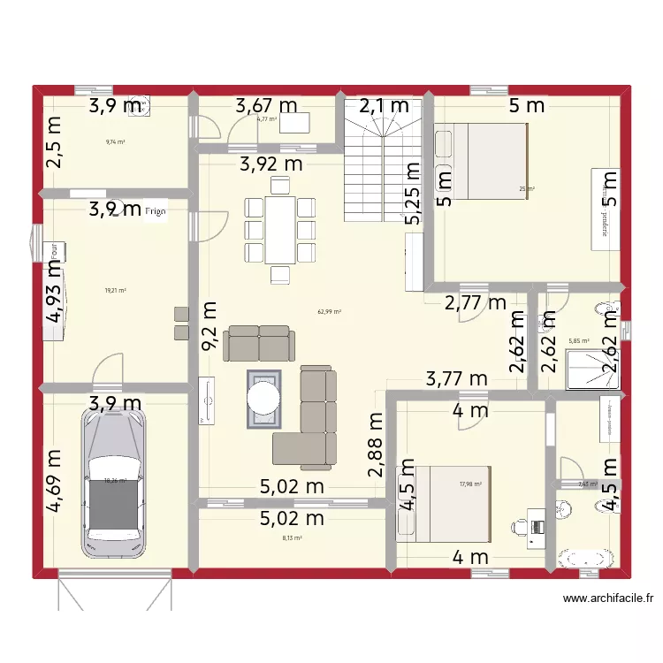 rez de chausee. Plan de 10 Pièces et 179 m² rez de chausee. Plan de 10 Pièces et 179 m²