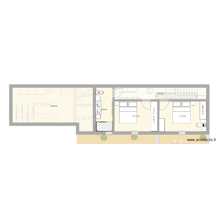claude2. Plan de 10 pièces et 146 m2