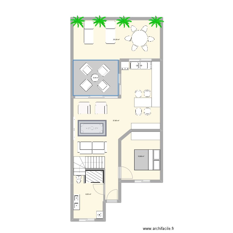 FANFAN - LOT 7. Plan de 5 pièces et 87 m2