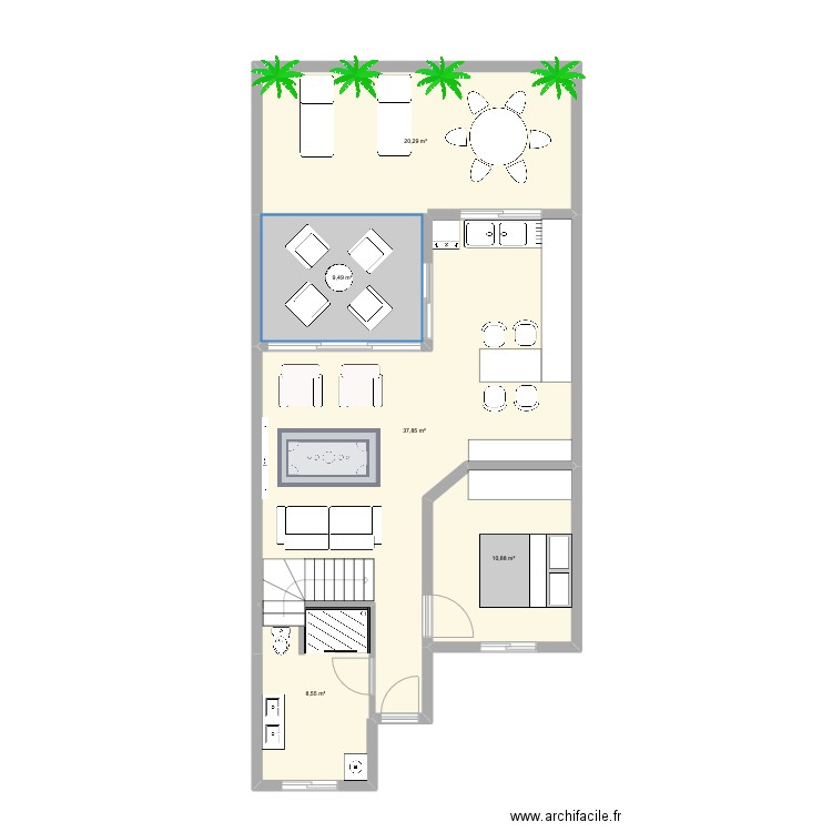 FANFAN - LOT 7. Plan de 5 pièces et 87 m2