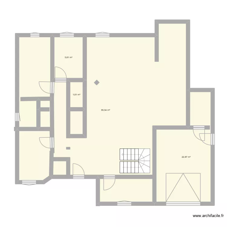 PlanBussNo1. Plan de 4  et 127 m²