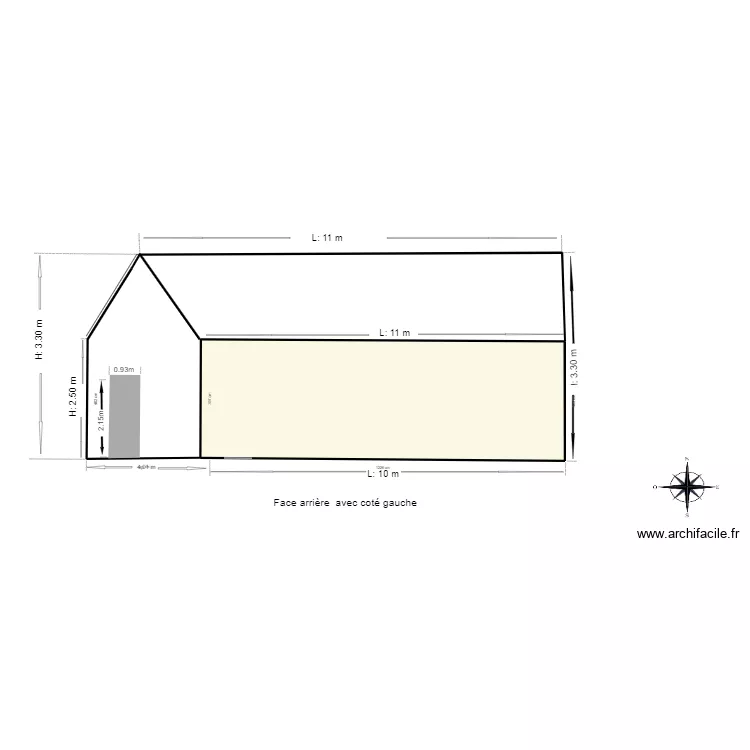 GARAGE. Plan de 