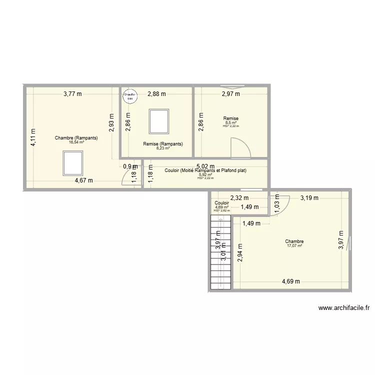 LE BOURHIS (ETA 2). Plan de 6 et 61 m² LE BOURHIS (ETA 2). Plan de 6 et 61 m²