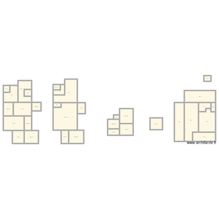 350602425. Plan de 33 pièces et 481 m2