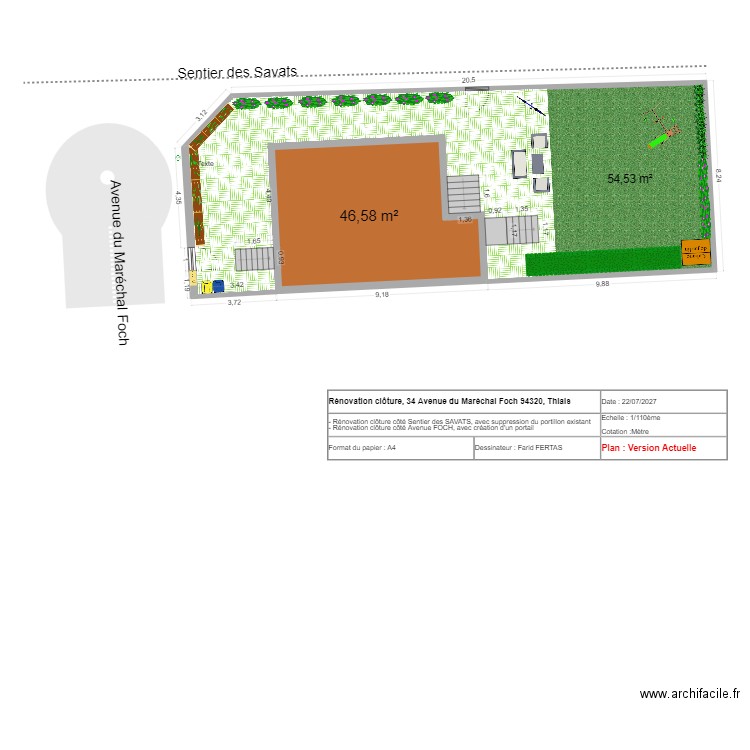 MAISON VERSION ACTUELLE. Plan de 0 pièce et 0 m2