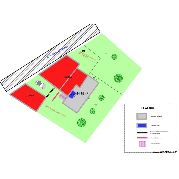 nicole. Plan de 7 pièces et 223 m2