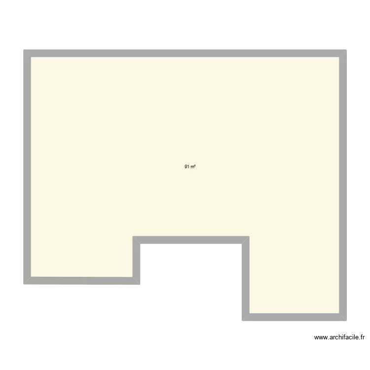 LA TERRIERE. Plan de 1 et 91 m² LA TERRIERE. Plan de 1 et 91 m²