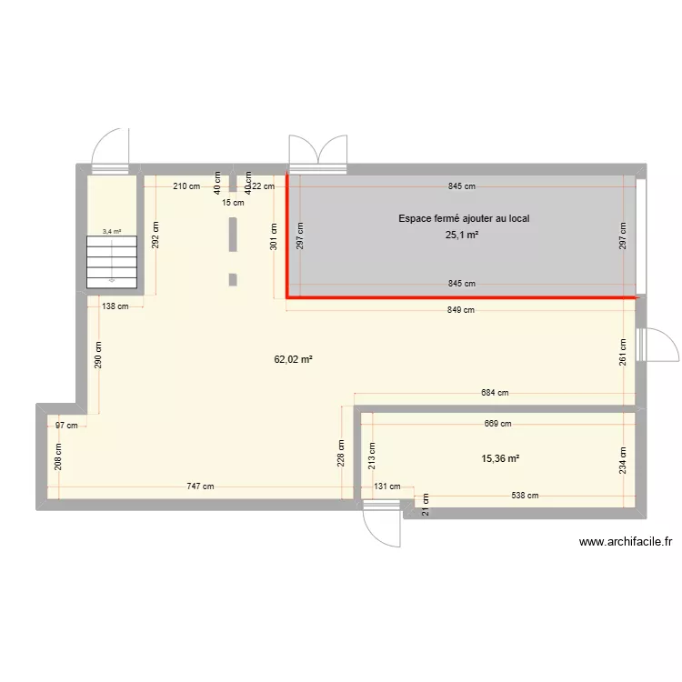 cycles zone ajoute. Plan de 