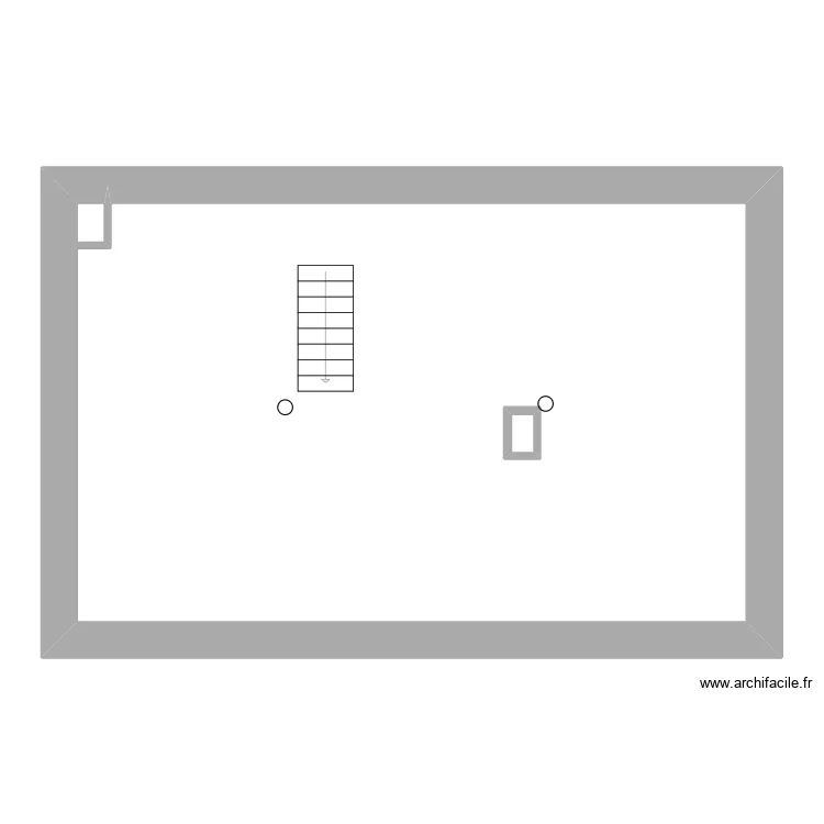 rigole grenier. Plan de 