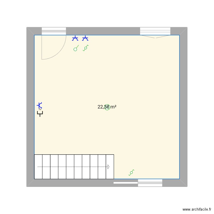 Entrée . Plan de 0 pièce et 0 m2