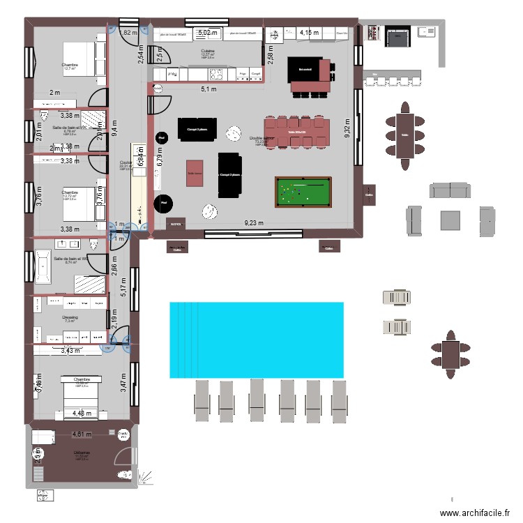 Bonanno Coupiac 2. Plan de 10 pièces et 183 m2