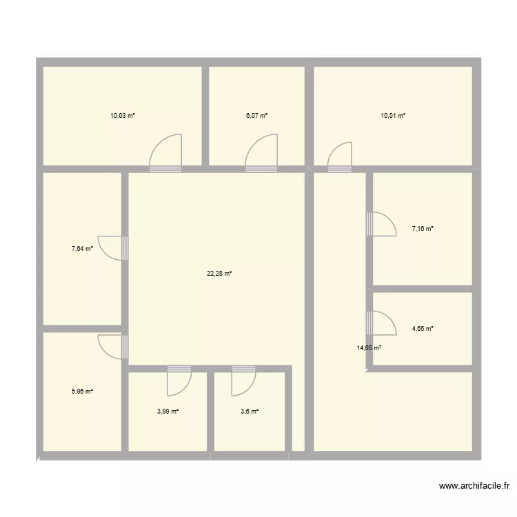 09 chikh Daoud 1 etage. Plan de 11 et 96 m² 09 chikh Daoud 1 etage. Plan de 11 et 96 m²