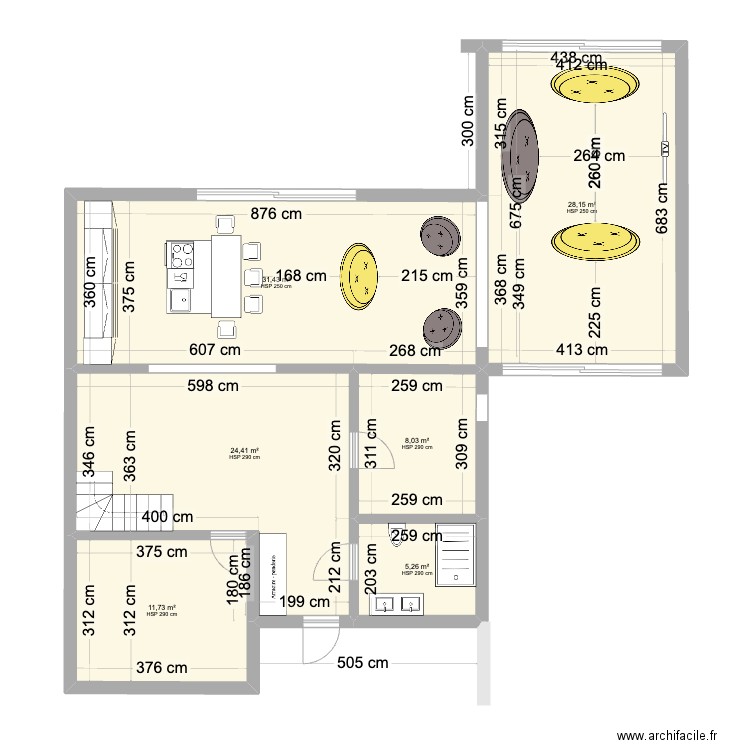 Istra 231. Plan de 12 pièces et 236 m2