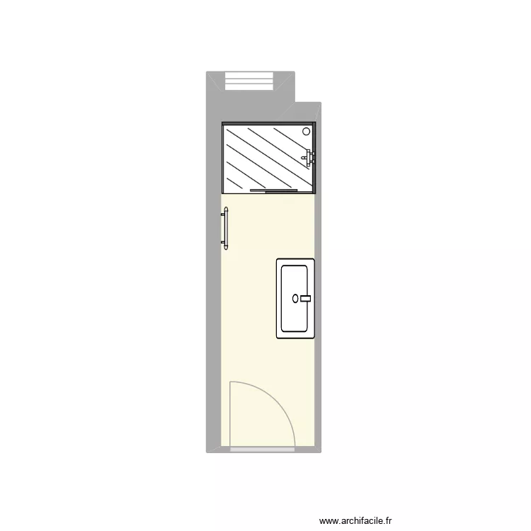 PLAN AGBAKOU. Plan de 1  et 5 m²