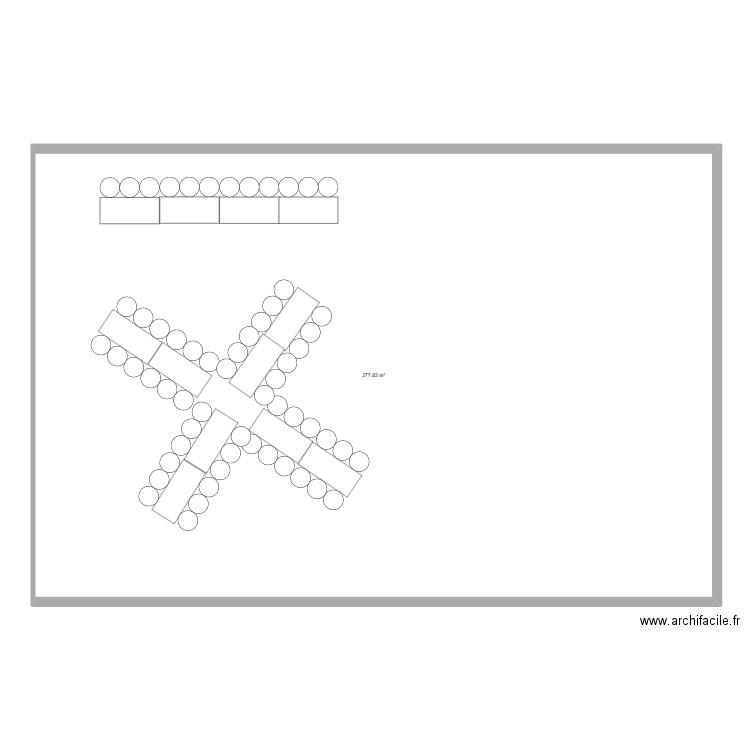 bapteme. Plan de 1 pièce et 278 m2