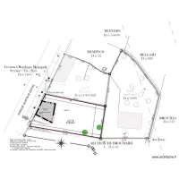 PLAN DE MASSE APRES PROJET CLOTURE bois