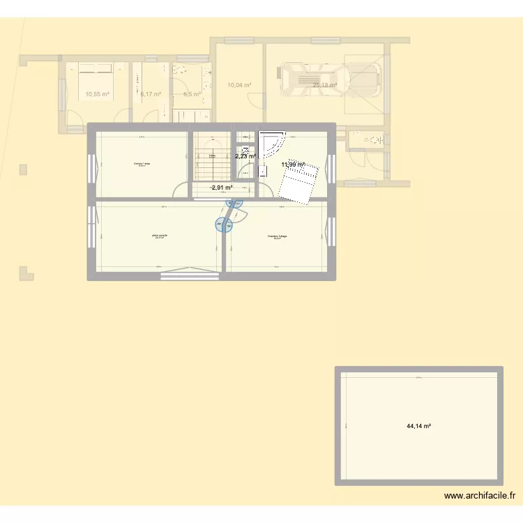 Courte soupe V11_2026-06-20. Plan de 18 et 316 m² Courte soupe V11_2026-06-20. Plan de 18 et 316 m²