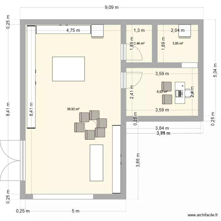 brignoles ortho. Plan de 4 et 55 m² brignoles ortho. Plan de 4 et 55 m²