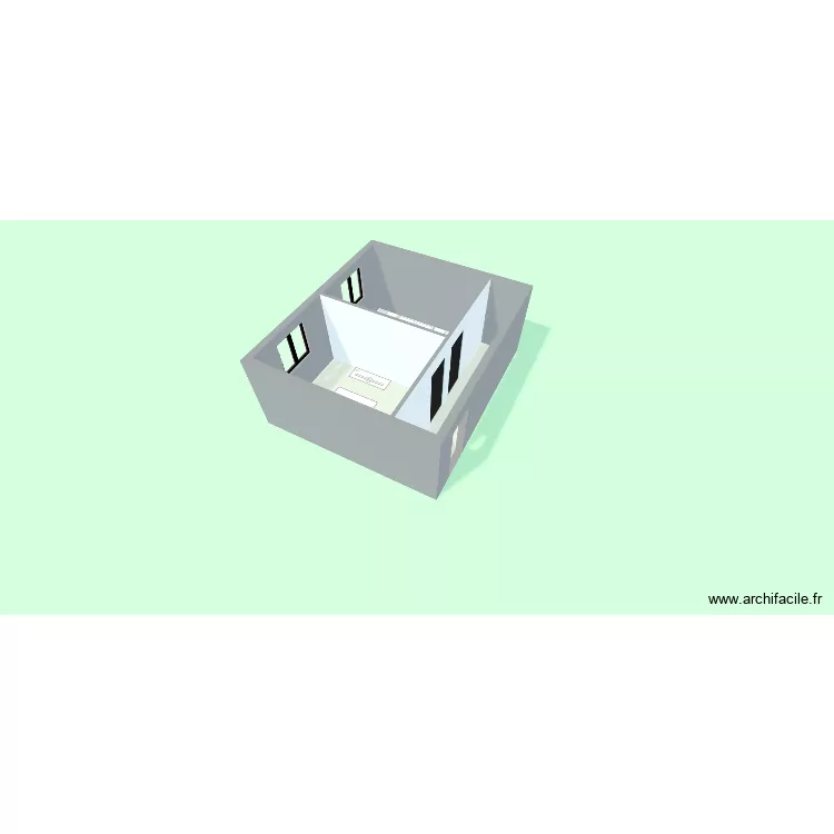 CHOCHOIS R+1. Plan de 3  et 28 m²