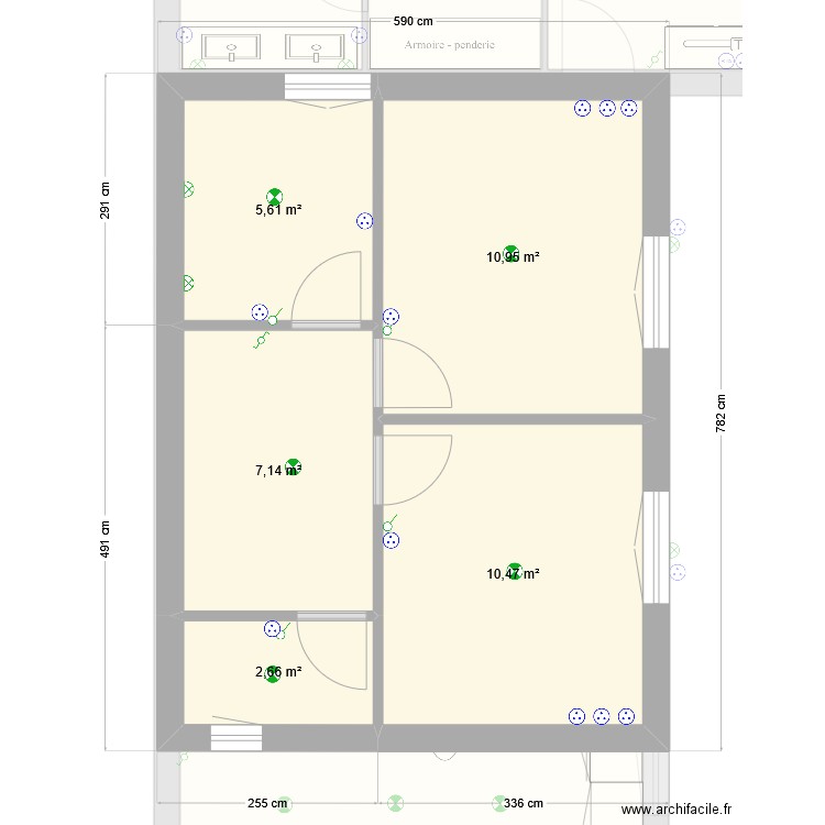 projets léo Projet. Plan de 11 pièces et 120 m2