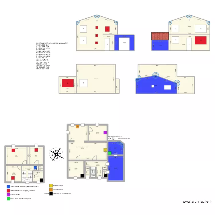 khampraseuth. Plan de 25  et 350 m²