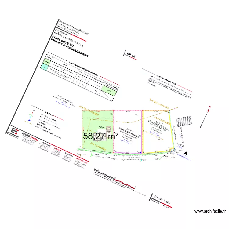 ANNIE IMPLANTATION. Plan de 