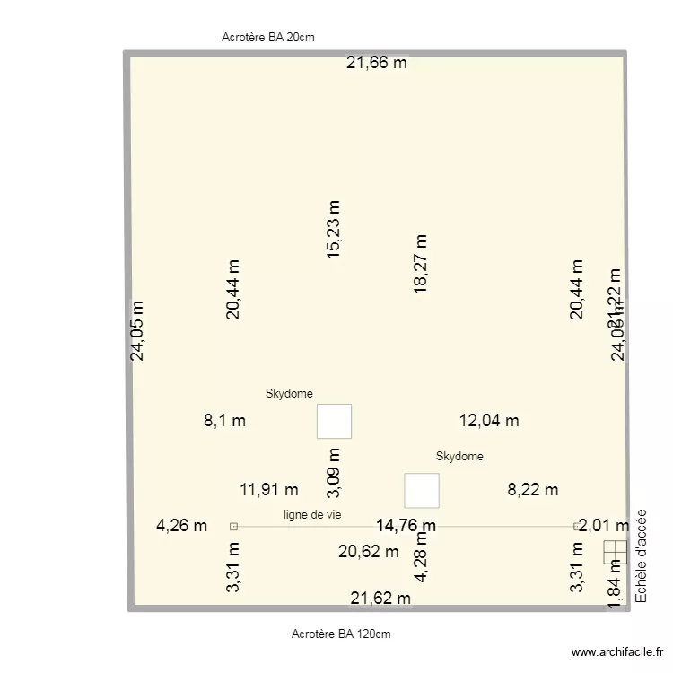 Toiture Banque Populaire. Plan de Toiture Banque Populaire. Plan de