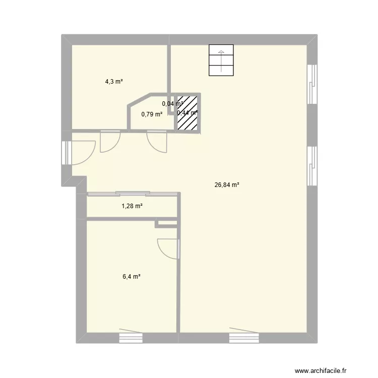 260636. Plan de 7  et 40 m²
