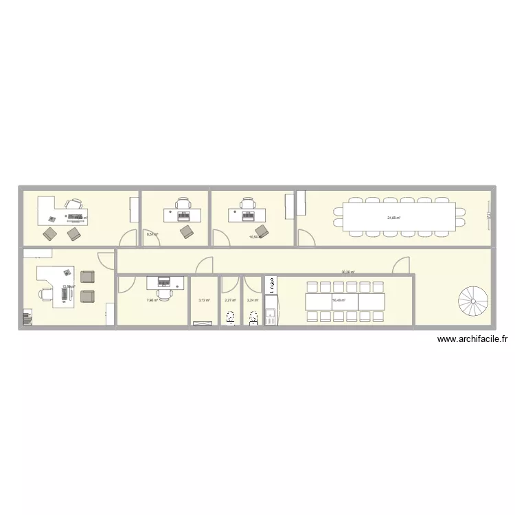 1er. Plan de 11 et 137 m² 1er. Plan de 11 et 137 m²