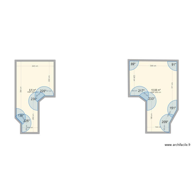 cell. Plan de 0 pièce et 0 m2