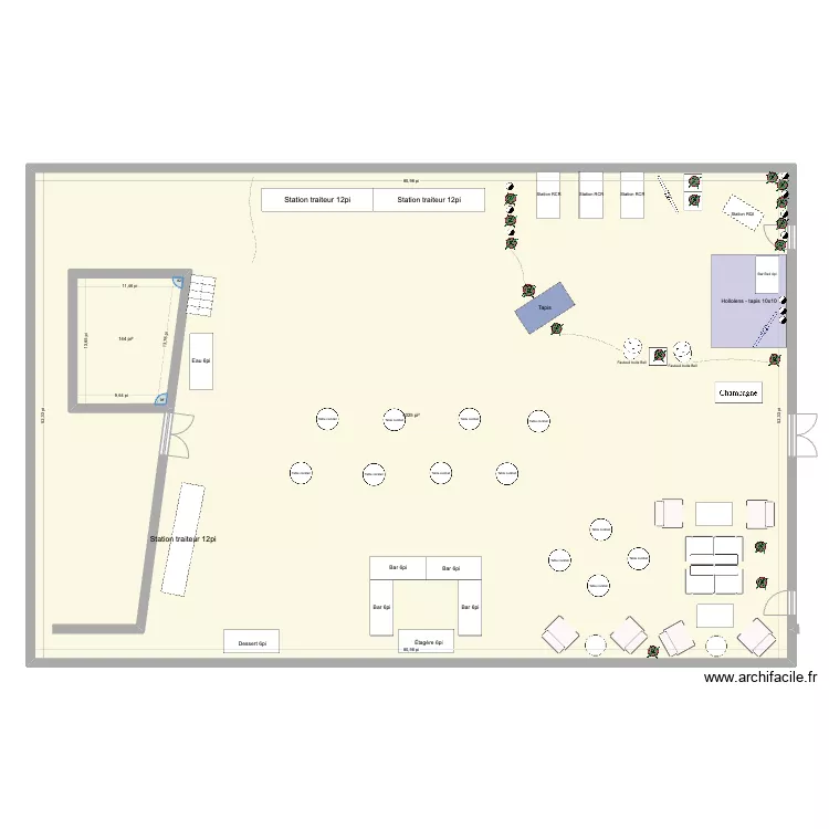 Salle Vieux-Montr&eacute;al - BGC24. Plan de 