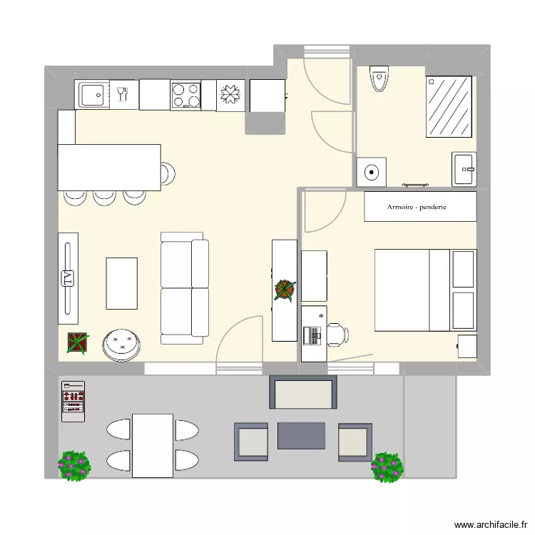 Appartement F2 lot 9 Le Domaine des Sources &agrave; Soultzmatt. Plan de 9  et 61 m²
